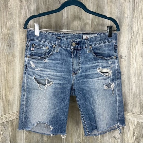 Adriano Goldschmied Denim Distressed Shorts - Picture 2 of 9